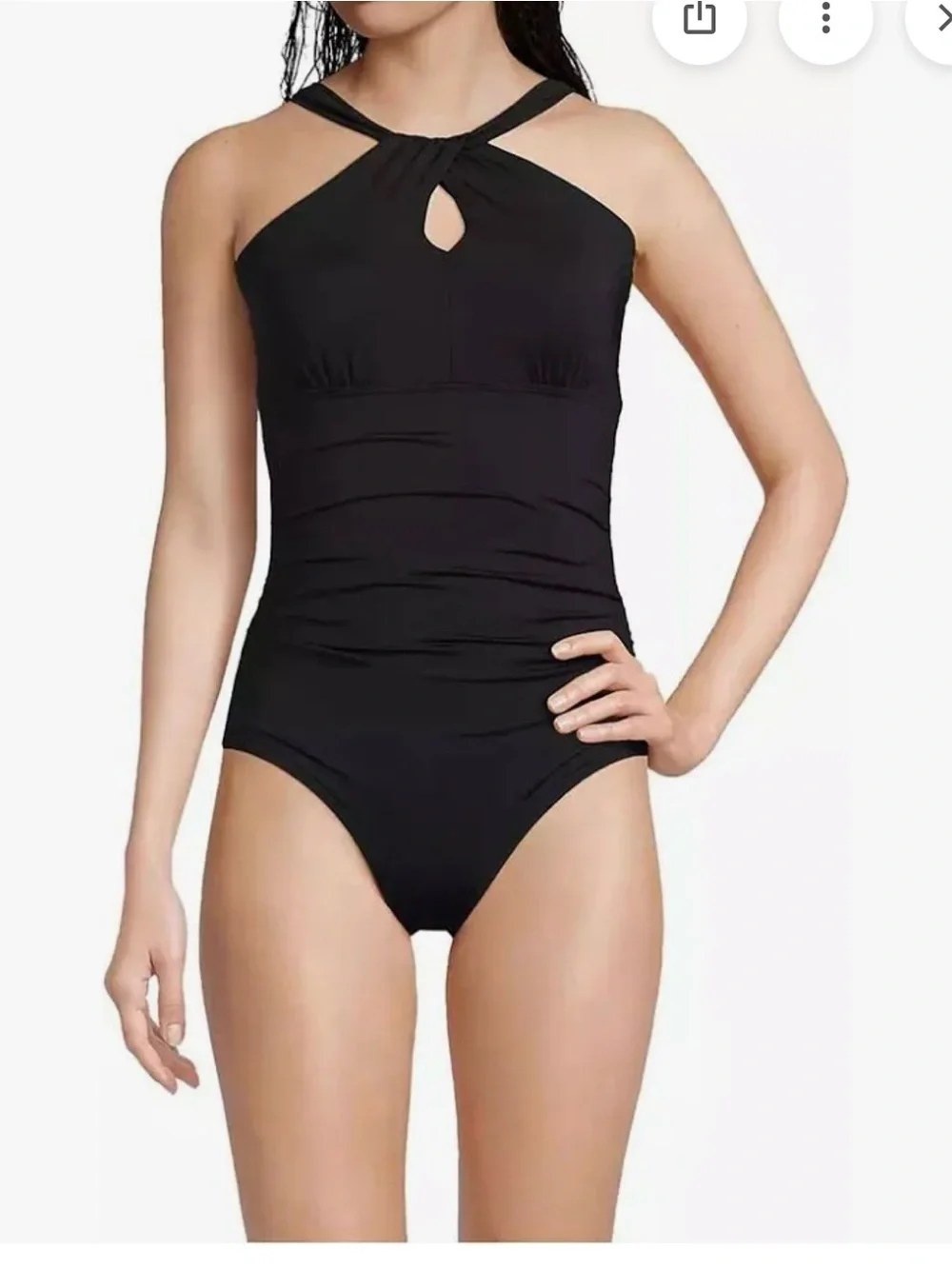 Lands End MULTI WAY  one piece swimsuit high neck